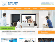 Tablet Screenshot of fathommedia.com